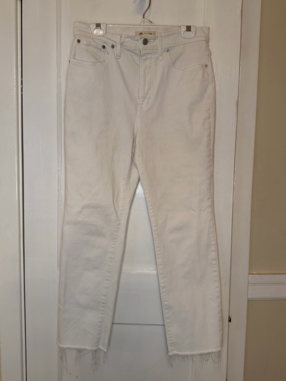 Madewell White High-Rise Jeans